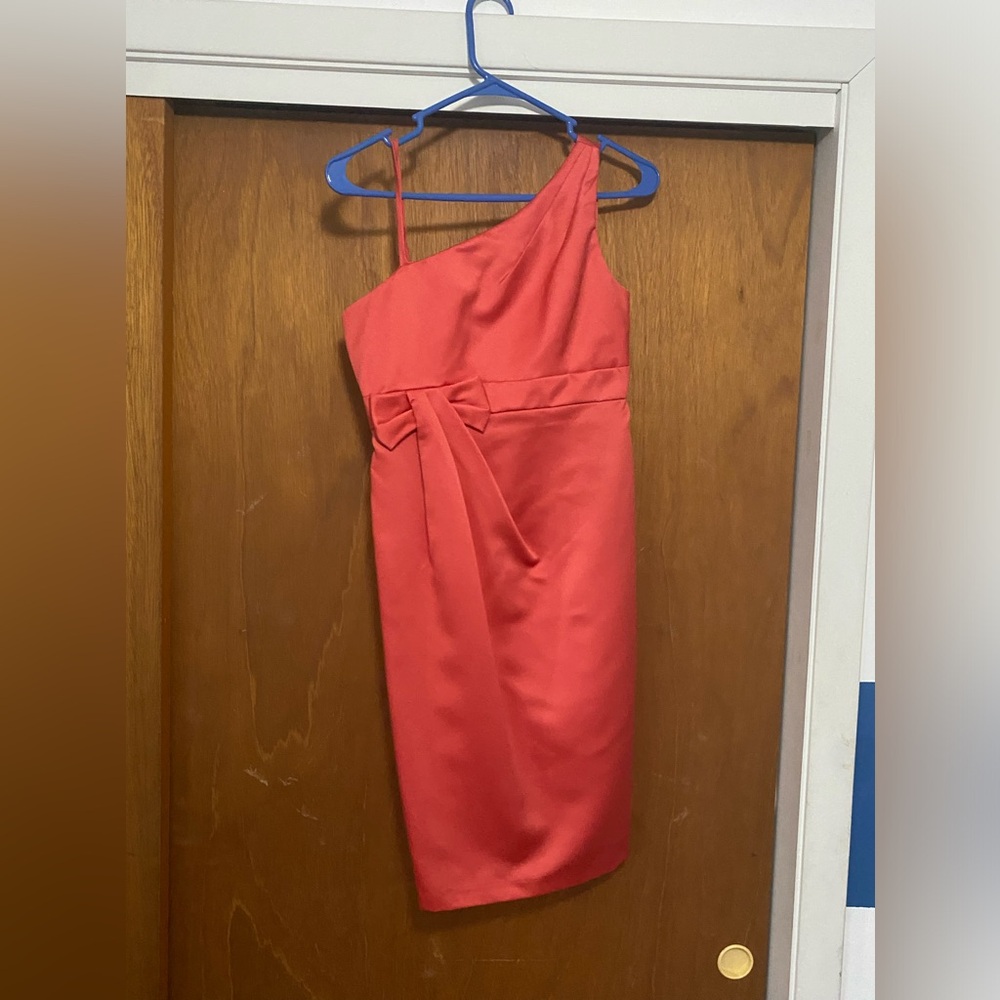 Pink one shoulder dress